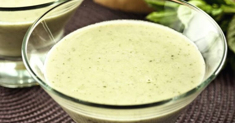 receta de Gazpacho de hierbabuena con thermomix