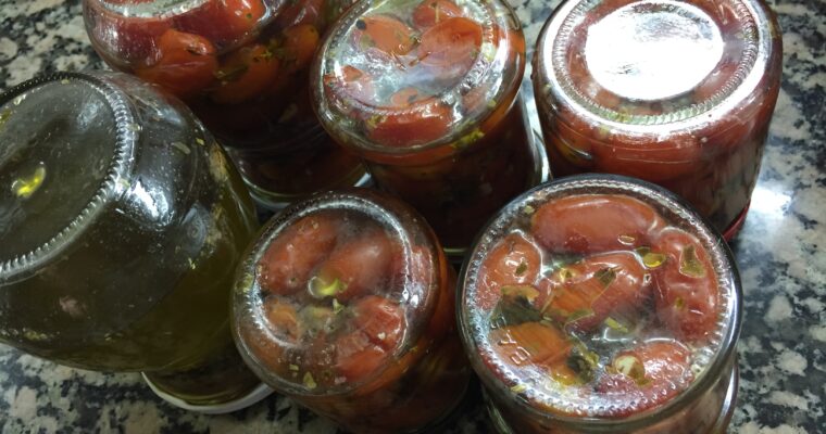 receta de Tomates cherry confitados con thermomix