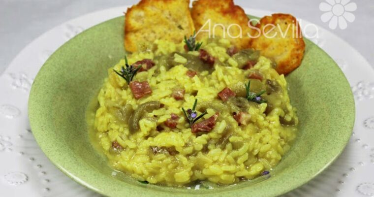 Risotto de berenjenas con olla GM