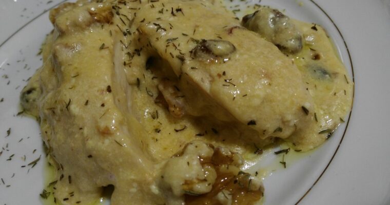 Solomillo de pavo en salsa con olla GM