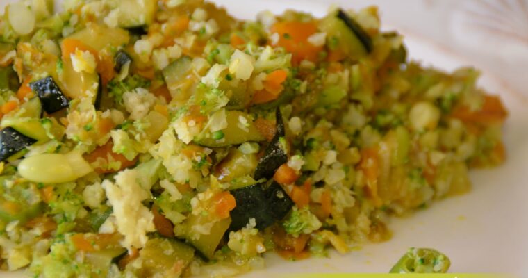 Cuscús de Coliflor y Brócoli con monsieur cuisine