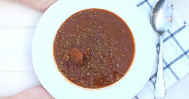 Lentejas con verduras y chorizo con MAMBO