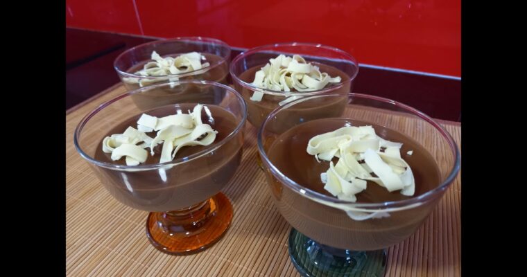 Natillas de Chocolate Blanco con monsieur cuisine