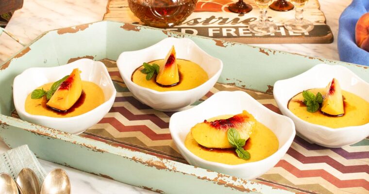 receta de Yogur líquido de melocotón en almíbar con thermomix