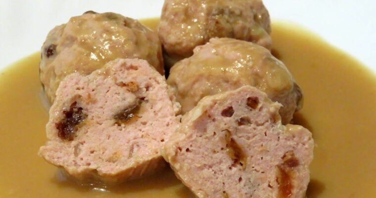 Albóndigas de Pollo con Pasas en Salsa con monsieur cuisine