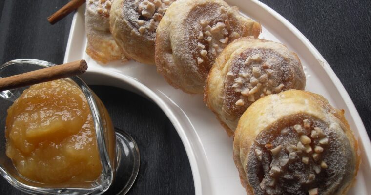 Caracolas de manzana con MAMBO