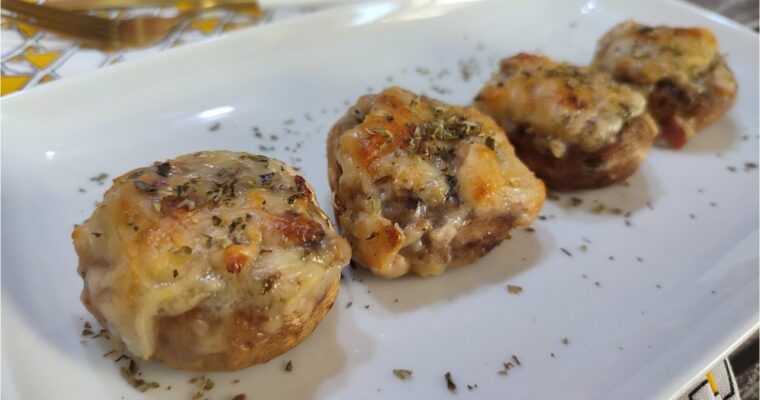 Champiñones Rellenos con Jamon con MAMBO