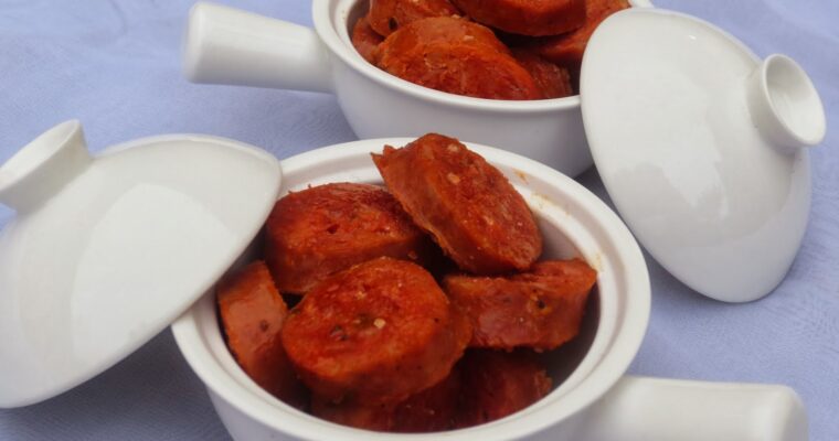 CHORIZOS A LA SIDRA con olla GM