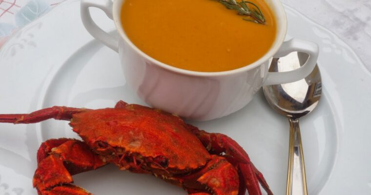 Crema de nécoras con olla GM