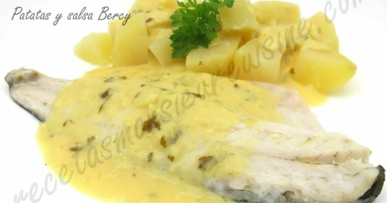 Filetes de Lubina con Patatas y salsa Bercy con monsieur cuisine
