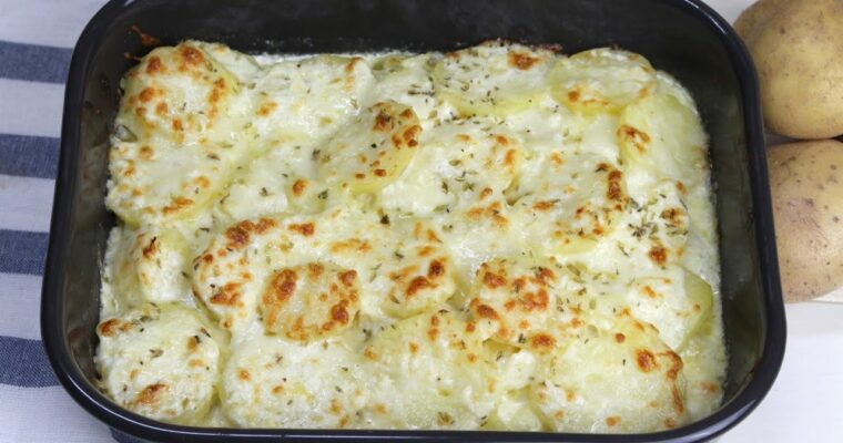 Patatas gratinadas con crema de queso con MAMBO