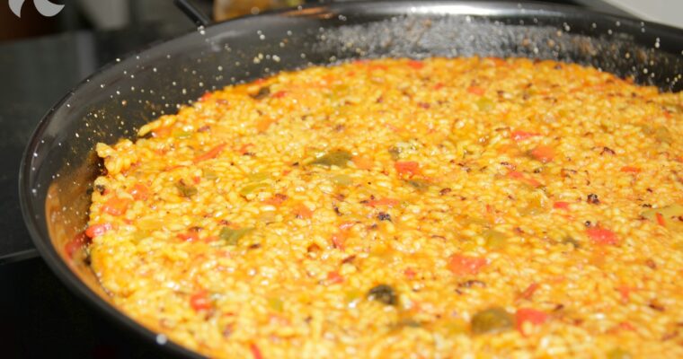 receta de Arroz seco con pollo y verduras con thermomix