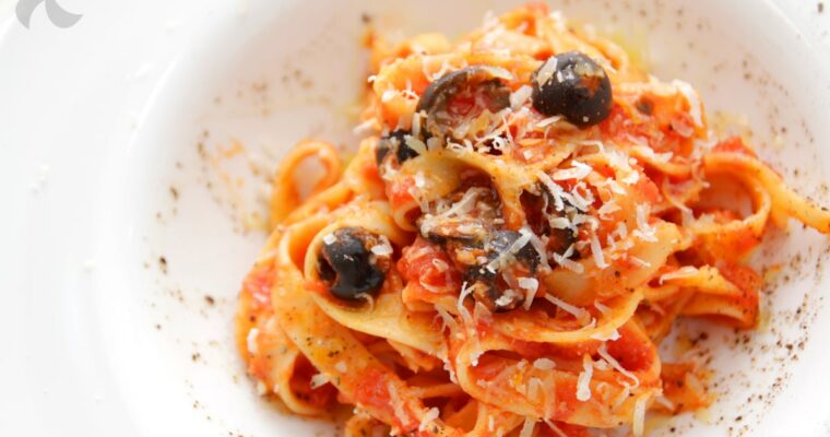 receta de Pasta alla puttanesca para Halloween con thermomix