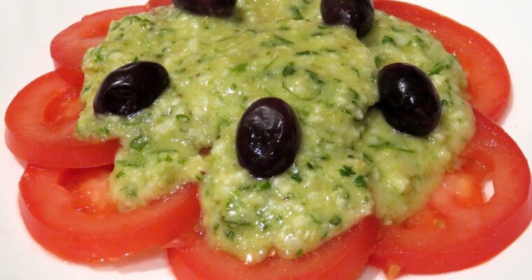 Tomates con salsa de Tronchón con monsieur cuisine