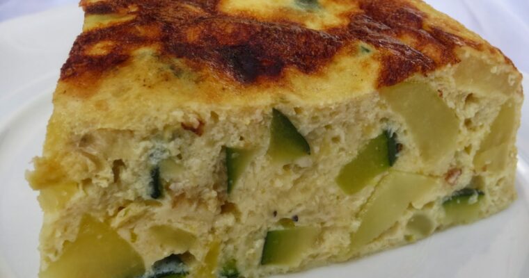 Tortilla de calabacín y patata con olla GM
