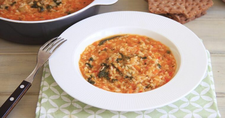 Arroz caldoso con Judías verdes y Jamón con monsieur cuisine