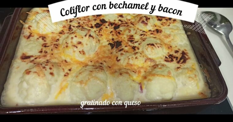Coliflor con Bechamel de Calabacín con monsieur cuisine