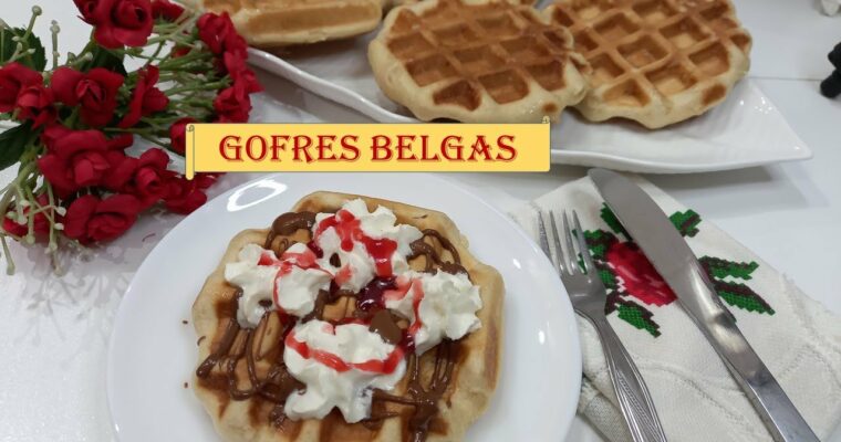 Gofres Belgas con monsieur cuisine