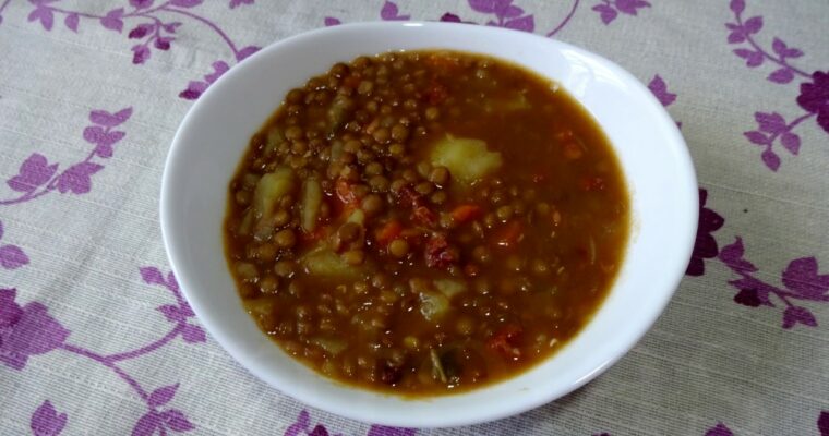 Lentejas con Chorizo con monsieur cuisine