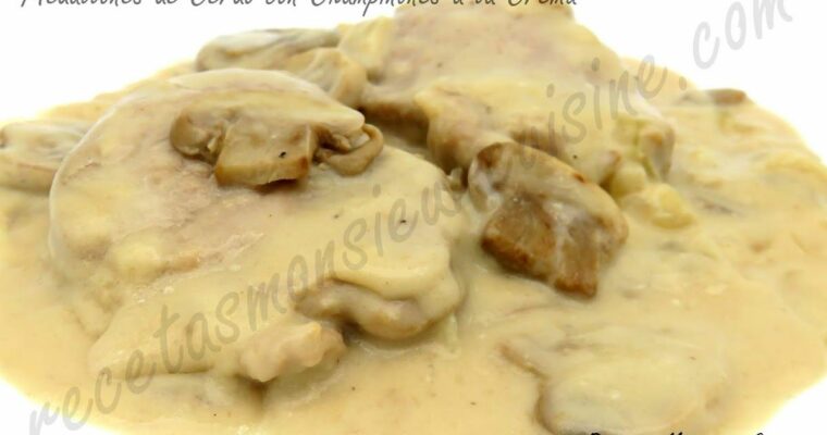 Medallones con salsa de Champiñones con monsieur cuisine