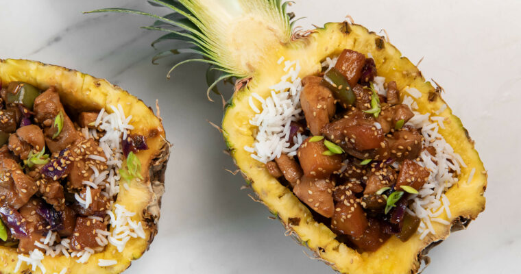 Pollo con piña con olla GM