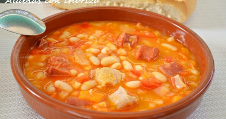receta de Judías Blancas con Chorizo con thermomix