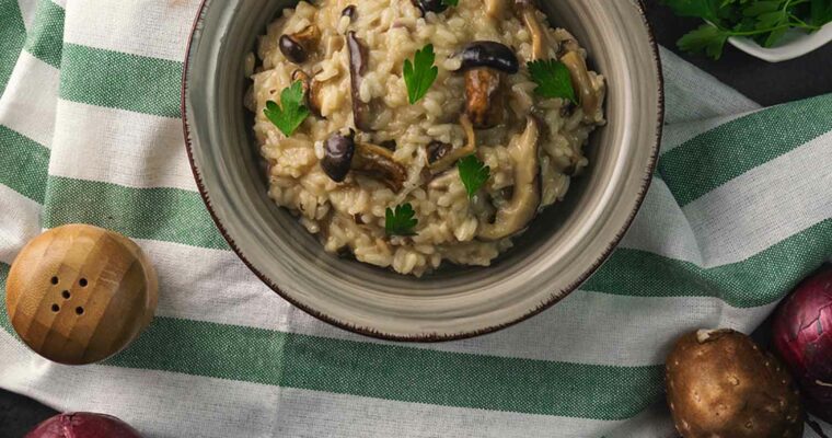 Risotto de Setas y Gambones con MAMBO