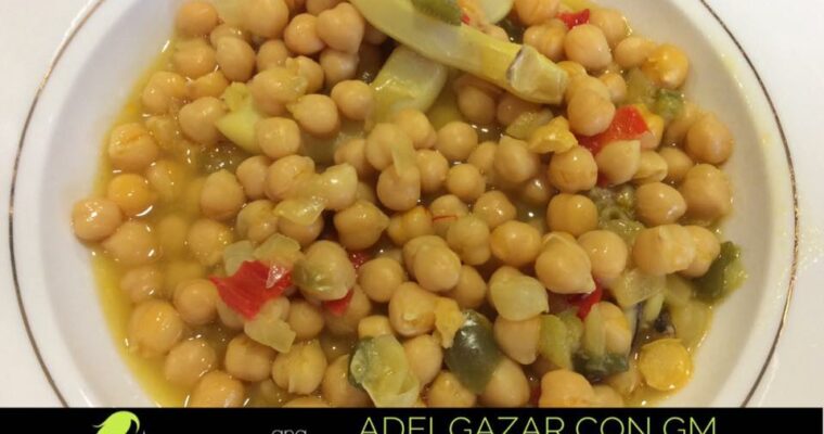Garbanzos con sepia con olla GM