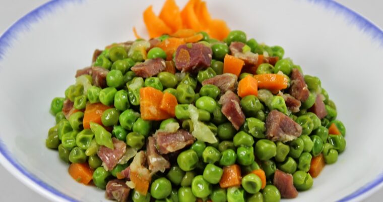 Guisantes con jamón con olla GM