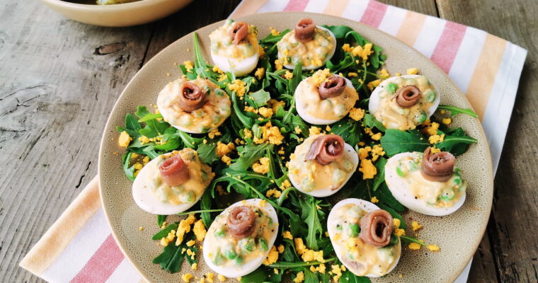 Huevos rellenos de anchoas con MAMBO