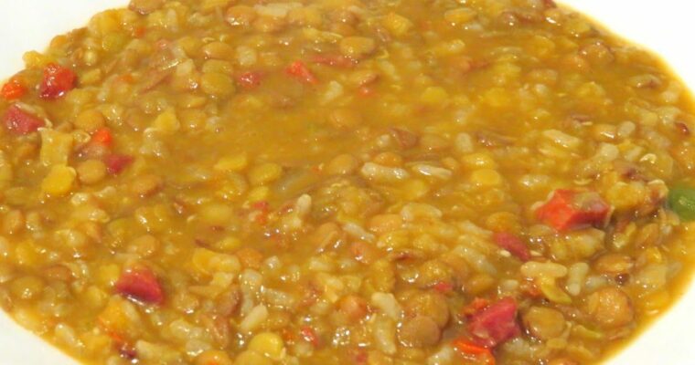 Lentejas con Arroz con monsieur cuisine