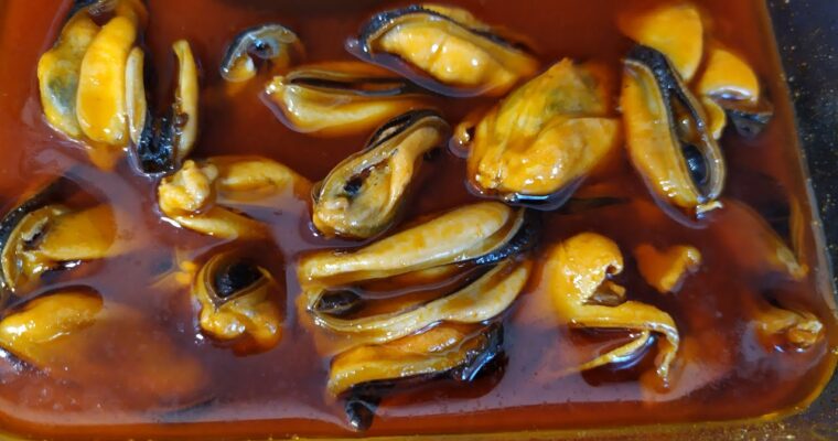 Mejillones en Escabeche con monsieur cuisine