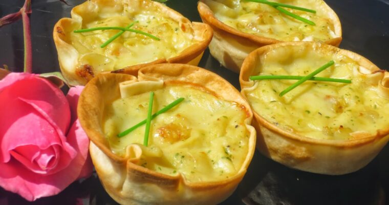 Pastelitos de gambas o langostinos con MAMBO