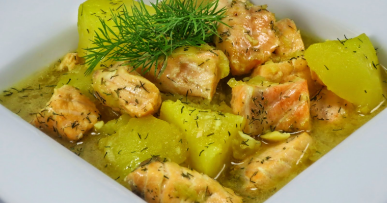 Pescado al eneldo con olla GM