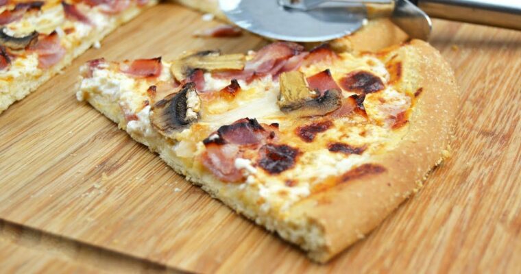 Pizza Carbonara con monsieur cuisine