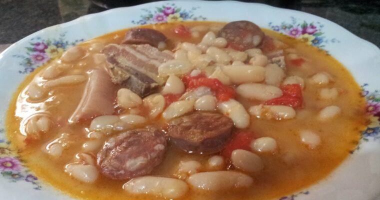 Potaje de judías blancas con olla GM