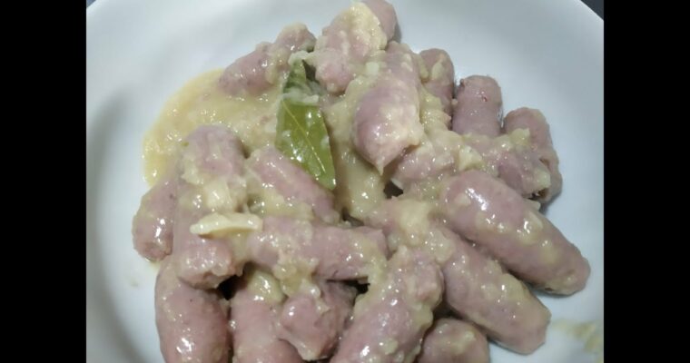 Salchichas al Vino Blanco con MAMBO