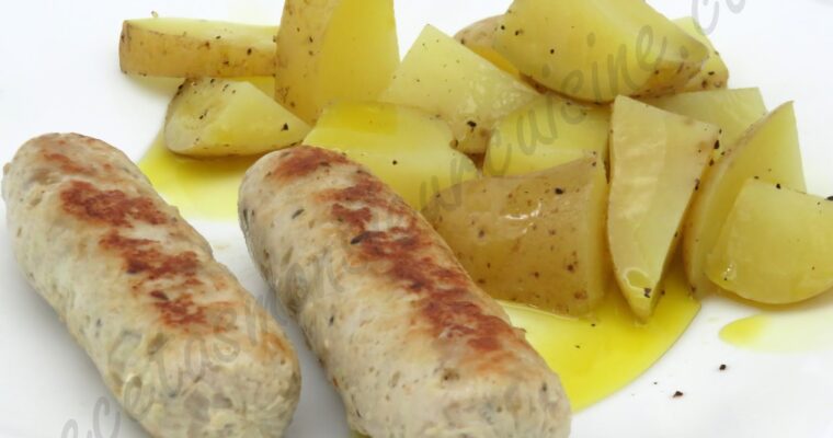 Salchichas de Pollo con Patatas con monsieur cuisine
