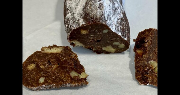 Salchichon de chocolate portugues con MAMBO