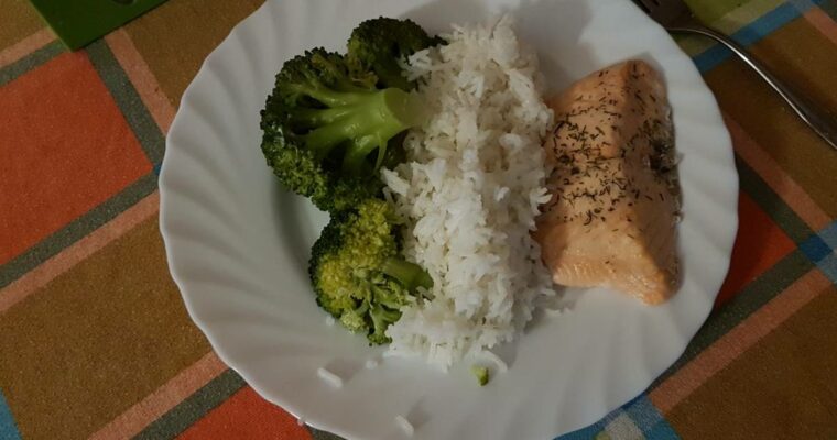 Salmón con Brócoli con monsieur cuisine