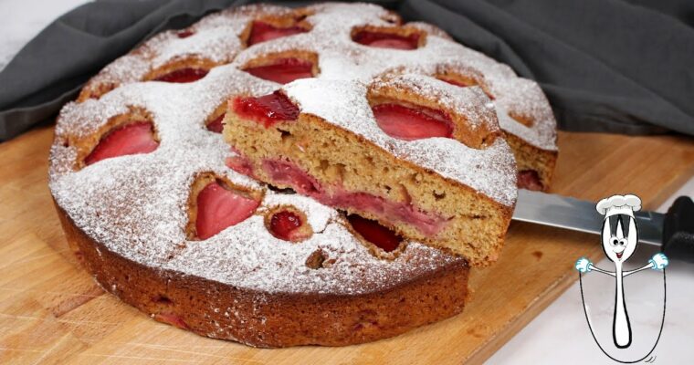 Bizcocho humedo de fresas con MAMBO