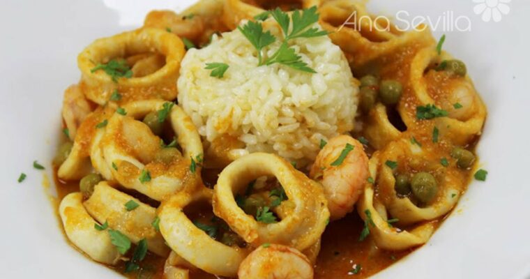 Calamares a la marinera con olla GM