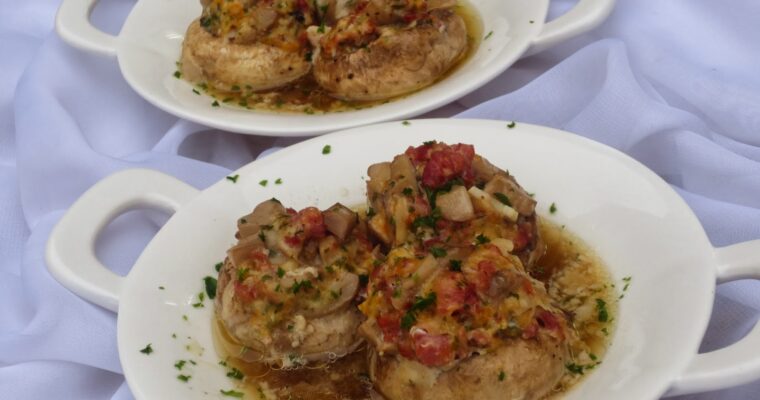 CHAMPIÑONES RELLENOS AL VAPOR con olla GM