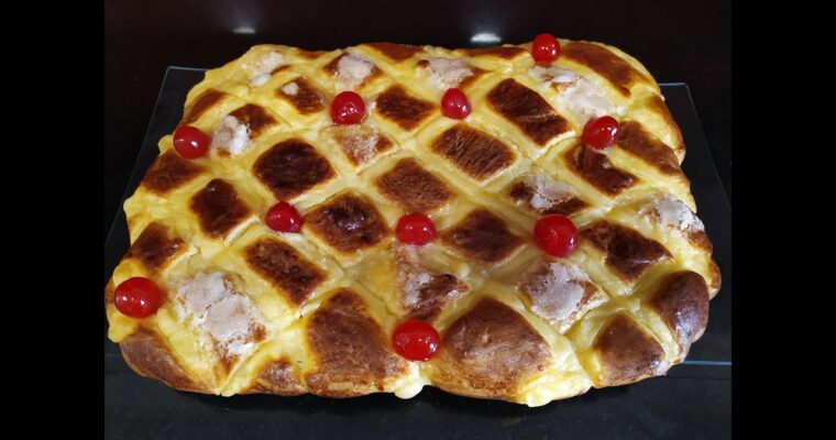 Coca de San Juan con Crema con monsieur cuisine