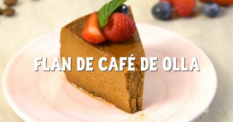 Flan de café con olla GM