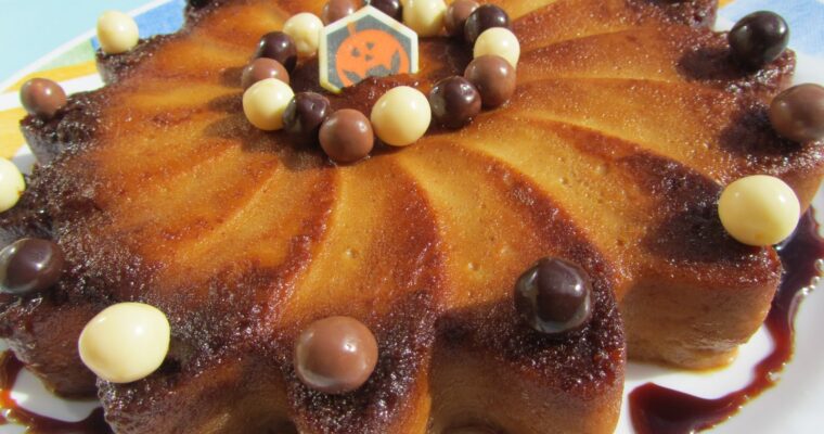 Flan de calabaza y almendras con olla GM