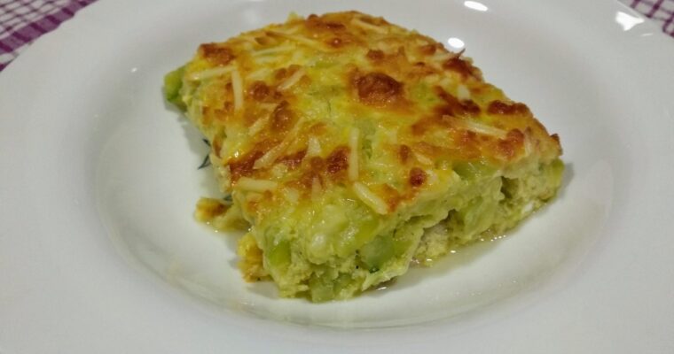 Gratinado de puerro y calabacin con MAMBO