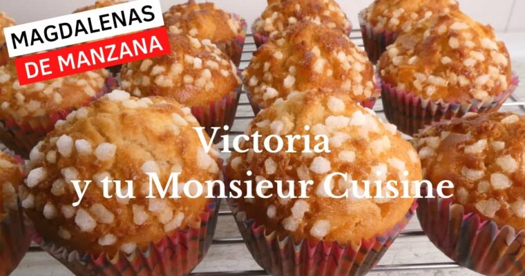 Magdalenas de Manzana con monsieur cuisine