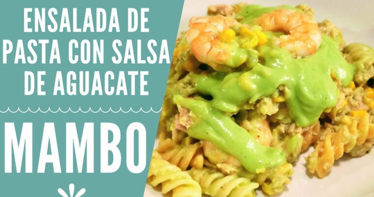 Pasta al pesto de aguacate con MAMBO