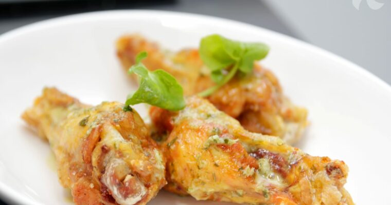 receta de Alitas de pollo fritas con aliño de limón